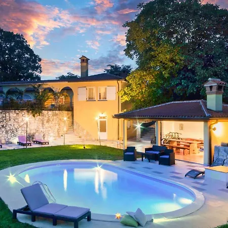 Romantic Sky With Pool And Garden