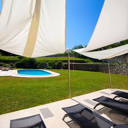 Romantic Sky With Pool And Garden